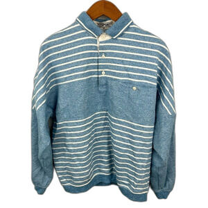 II Sport Vintage 90s Striped Pullover Sweatshirt Size Medium